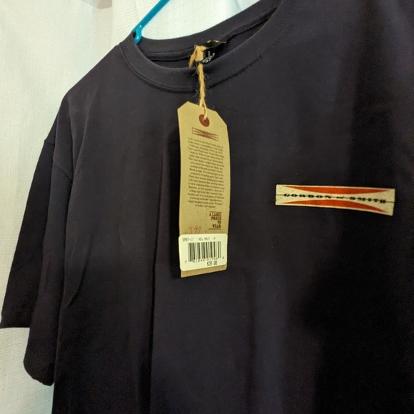 Navy Blue Mens Gordon Smith Shirt with Tags - Picture 5 of 5